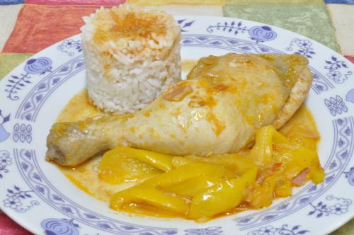 Kuřecí stehýnka  dušené v leču – Snadné recept z Česko kuchyně, hotový za 30 - 45 minut